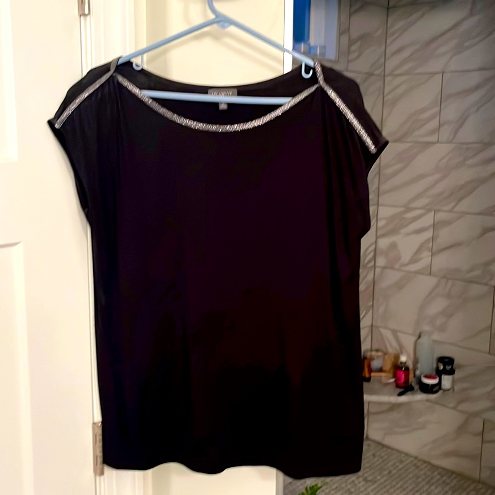 Size medium women’s top from the Limited with sparkly trim.